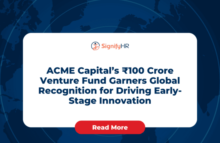 ACME Capital ₹100 crore startup fund
