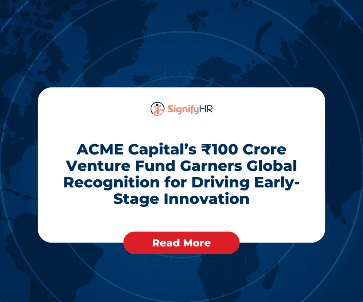 ACME Capital ₹100 crore startup fund