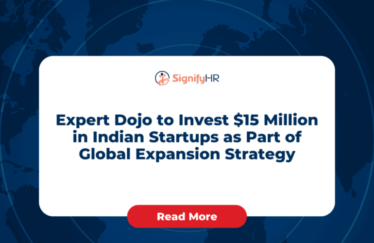 Expert Dojo Indian startup investment